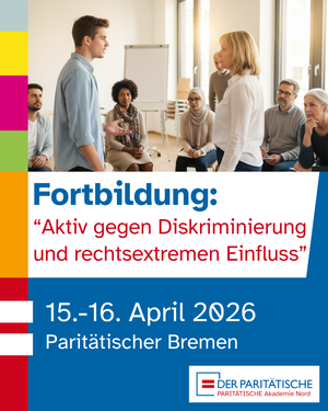 Smartphone mit Icons von Instagram, Facebook, Bluesky und Linkedin. Text: Fortbildung: Social Media für gemeinnützige Organisationen ohne großes Marketing-Budget”, 14.4.2026 online