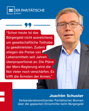 Schon heute ist das  Bürgergeld nicht ausreichend, um gesellschaftliche Teilhabe zu gewährleisten. Zudem stiegen die Preise von Lebensmitteln seit Jahren überproportional an. Die Pläne der Merz-Regierung wird die Not vieler noch verschärfen. Es trifft die